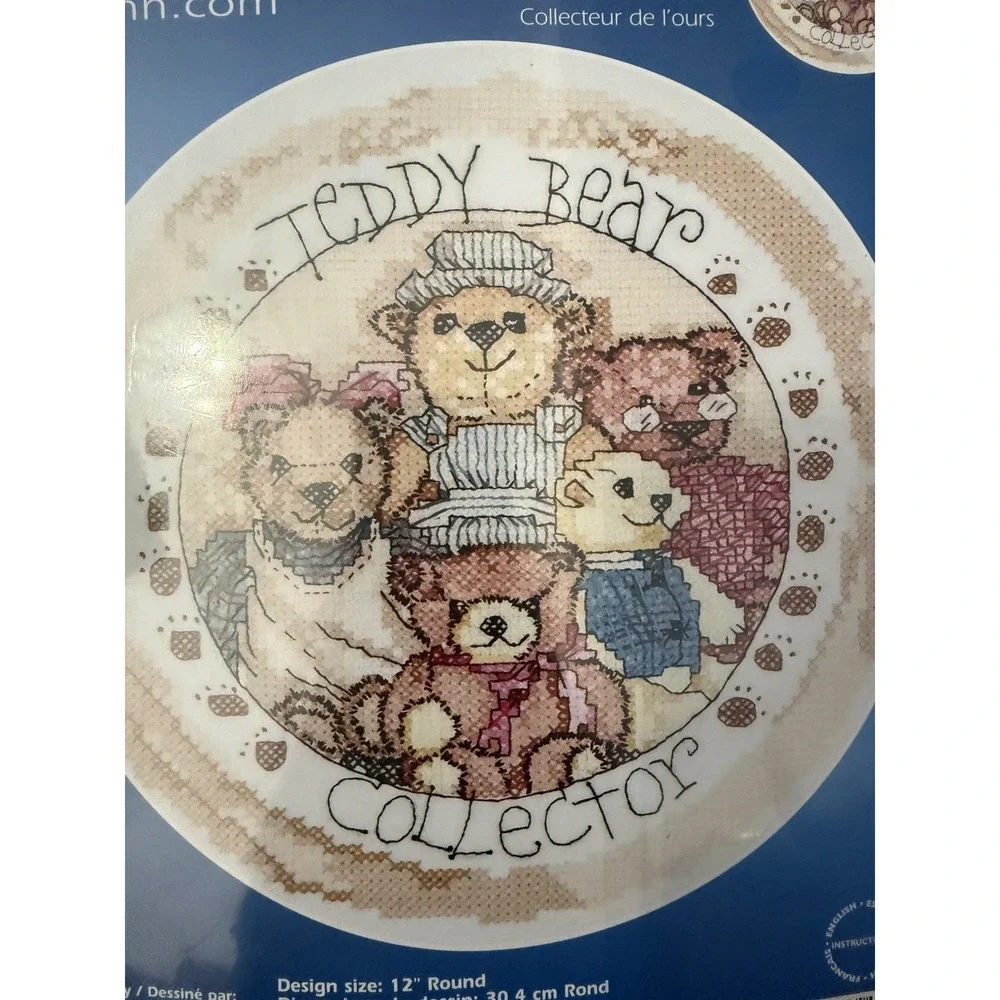 Janlynn Teddy Bear Collector Stamped Cross Stitch Kit 12